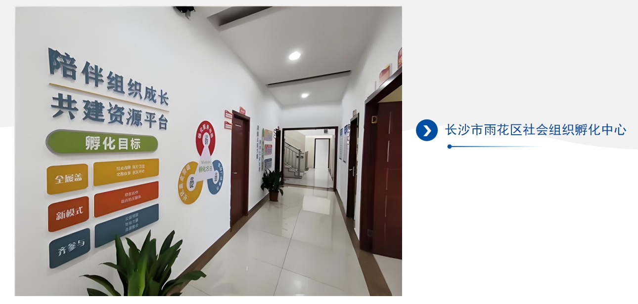 長(zhǎng)沙市雨花區(qū)社會(huì)組織孵化中心墻面項(xiàng)目案例