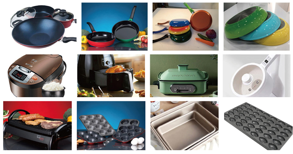 WT303系列水性PTFE不粘涂料在各種廚具內(nèi)涂的應(yīng)用場景