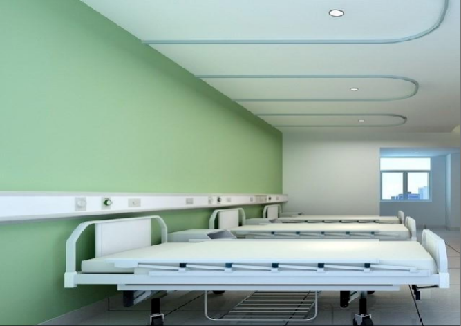 醫(yī)院建筑與涂料應(yīng)用示意圖